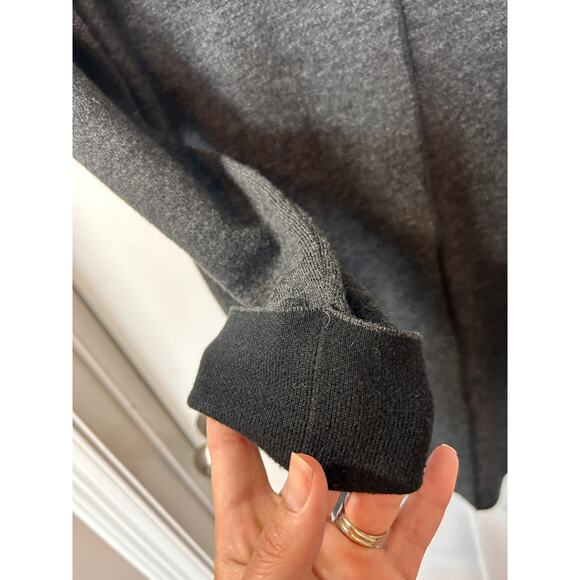 Artisan NY Women's Cuff Cowl Neck Sweater Dress Pullover Gray and Black SZ Small - Picture 5 of 10